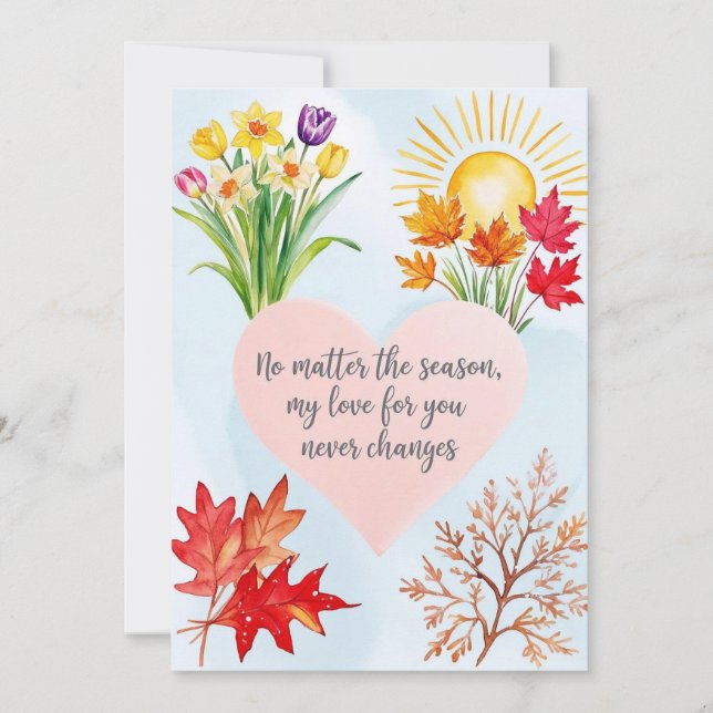 Love Through the Seasons Card (Front)
