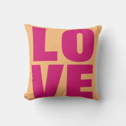 LOVE throw pillow