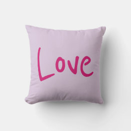 Love throw pillow