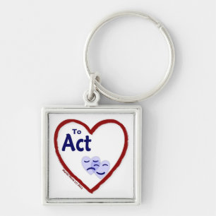 Love to Act Key Ring