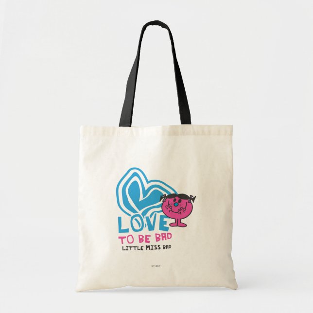 Love To Be Bad | Deformed Heart Tote Bag (Front)