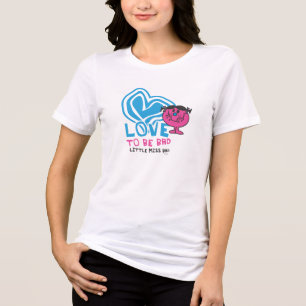 Love To Be Bad   Deformed Heart Tri-Blend Shirt