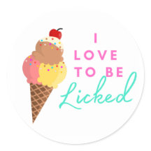 love to be round sticker