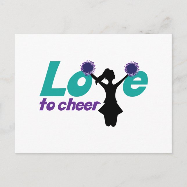 Love To Cheer Postcard (Front)