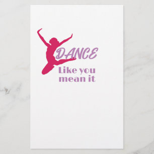 Love To Dance Dance Like You Mean It Party Stationery