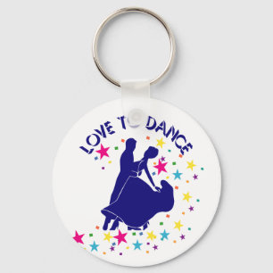 Love to dance key ring