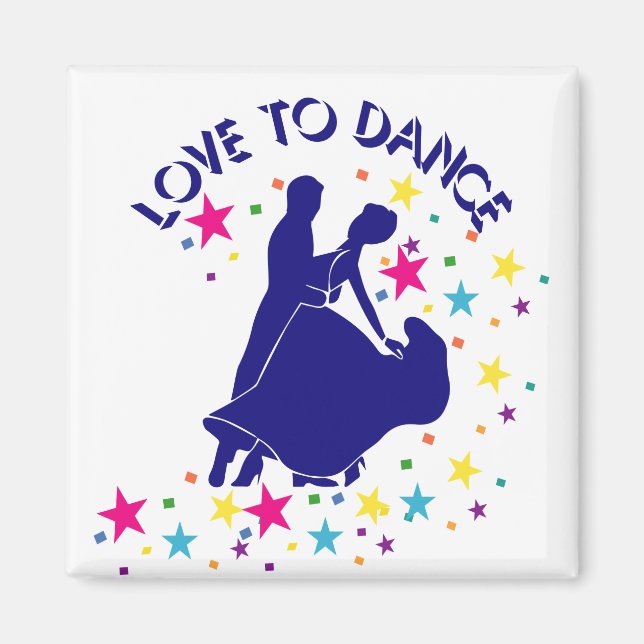 Love to dance magnet (Front)