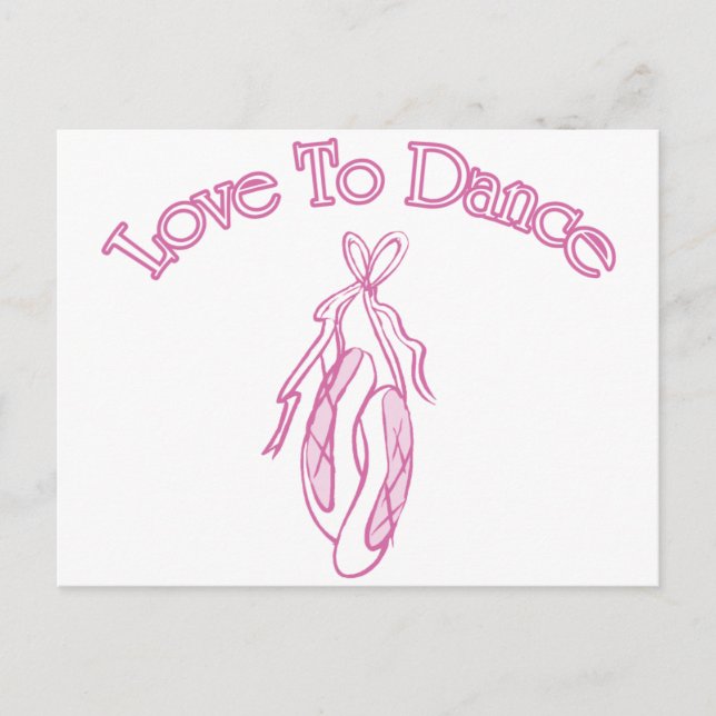 Love to Dance Postcard (Front)
