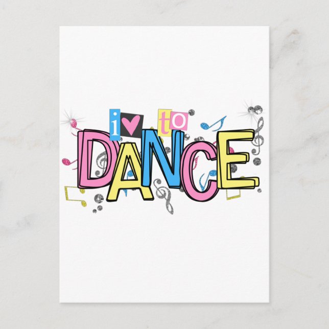 Love to Dance Postcard (Front)