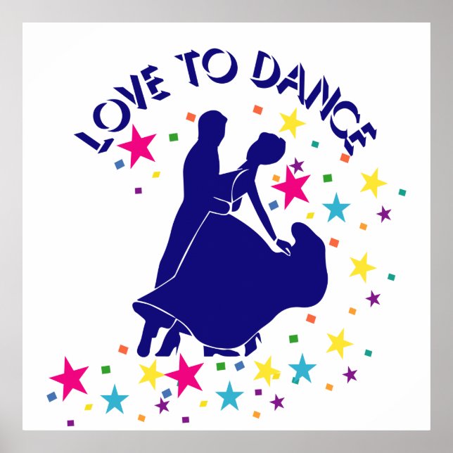 Love to dance poster (Front)