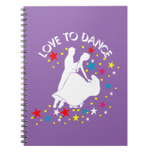 Love to dance spiral notebook
