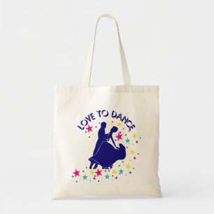 Love to dance tote bag