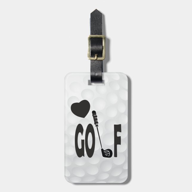 Love to Golf Luggage Tag (Front Vertical)