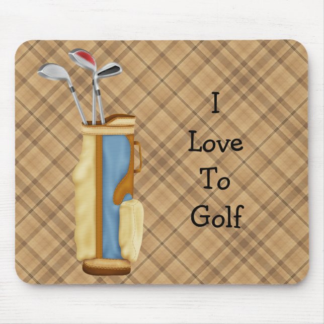 Love to Golf Mouse Pad (Front)