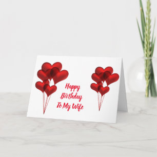 **LOVE TO MY WIFE** ON YOUR BIRTHDAY CARD