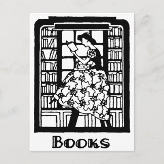 Love to Read Books Postcard