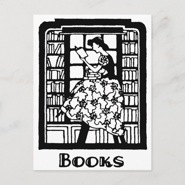 Love to Read Books Postcard (Front)