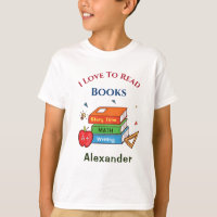 Love To Read Books Reader Reading Personalise