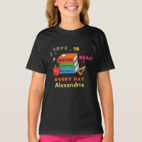 Love To Read Books Reader Reading Personalise