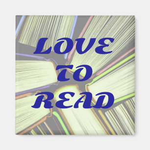 LOVE TO READ magnet