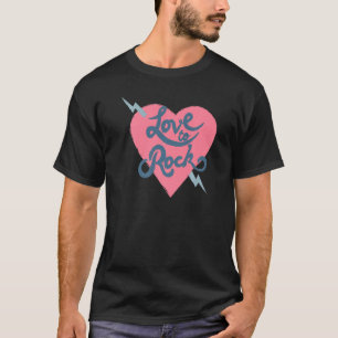 Love To Rock Doodle Music Star Heart Rock N Roll W T-Shirt