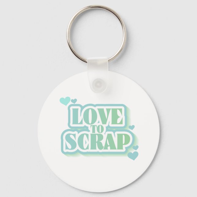 Love to Scrap Key Ring (Front)