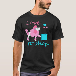 Love To Shop Poodle Cream T-Shirt