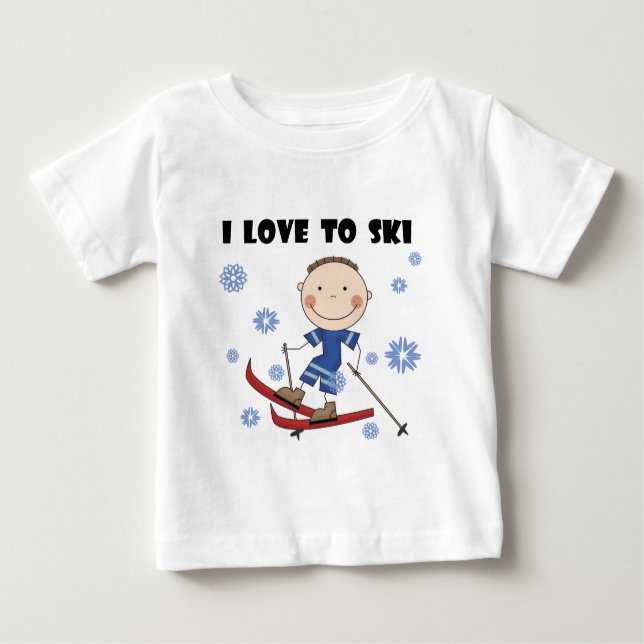 Love to Ski - Boy Tshirts and Gifts (Front)