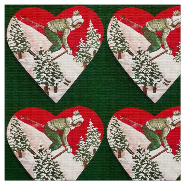 Love to Ski Fabric (Swatch)