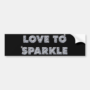 Love To Sparkle Bumper Sticker