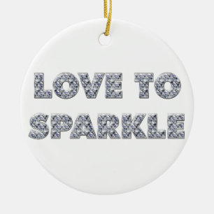 Love To Sparkle Ceramic Tree Decoration