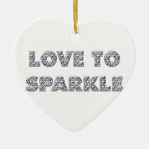 Love To Sparkle Ceramic Tree Decoration