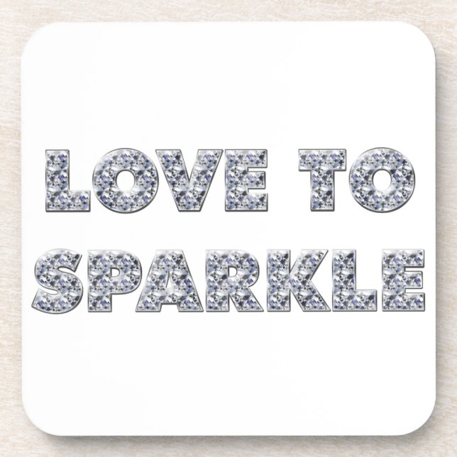 Love To Sparkle Coaster (Front)