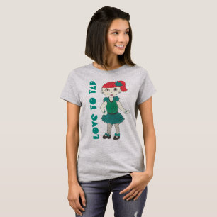 Love to Tap Dance Teacher Tapdance Girl Recital T-Shirt