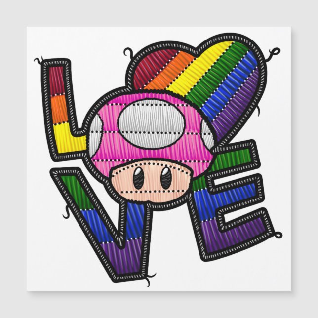 Love Toad - Rainbow Magnet (Front)