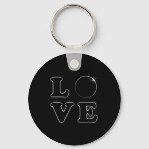Love Total Solar Eclipse 04 08 2024 Totality  Key Ring