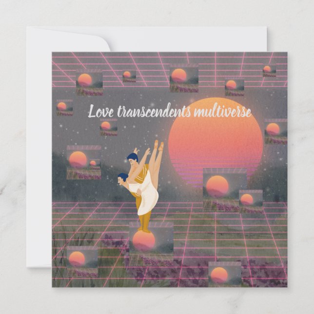 Love Transcends Multiverse Invitation (Front)