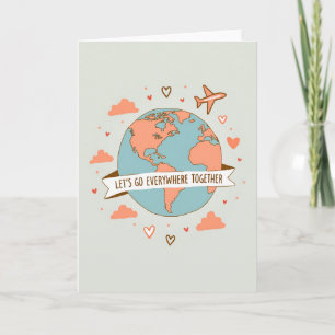 Love Travel Adventure Together Card