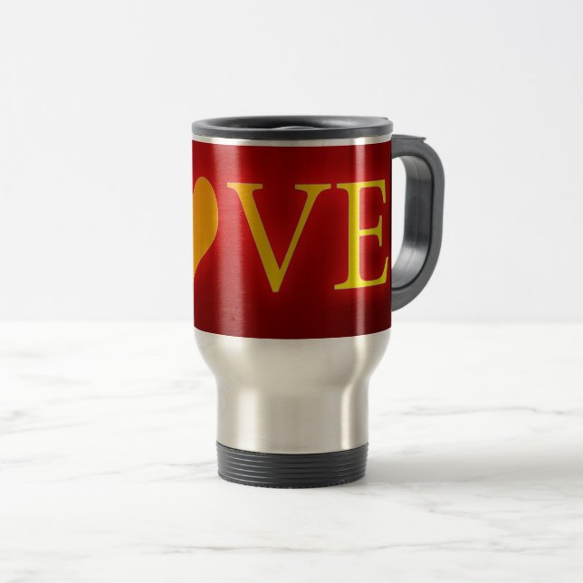 Love Travel Mug (Front Right)