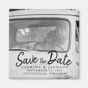 Love Travels Photo - Save The Date Magnet