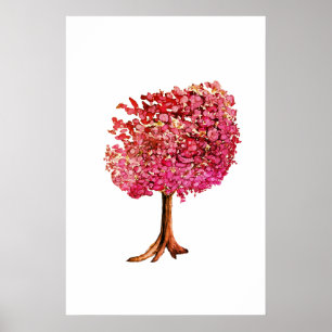 Love Tree Cherry Blossom Poster