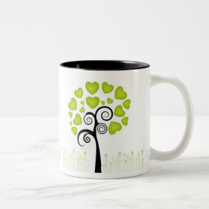 Love Tree Two-Tone Coffee Mug