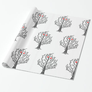 Love tree wrapping paper