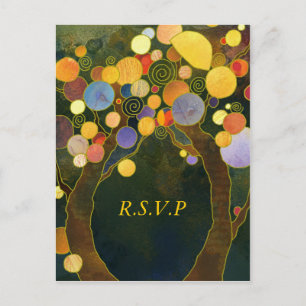 Love Trees: Wedding RSVP Postcards