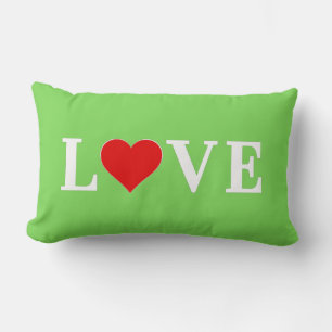LOVE Trending Lime Green Modern Elegant Lumbar Cushion