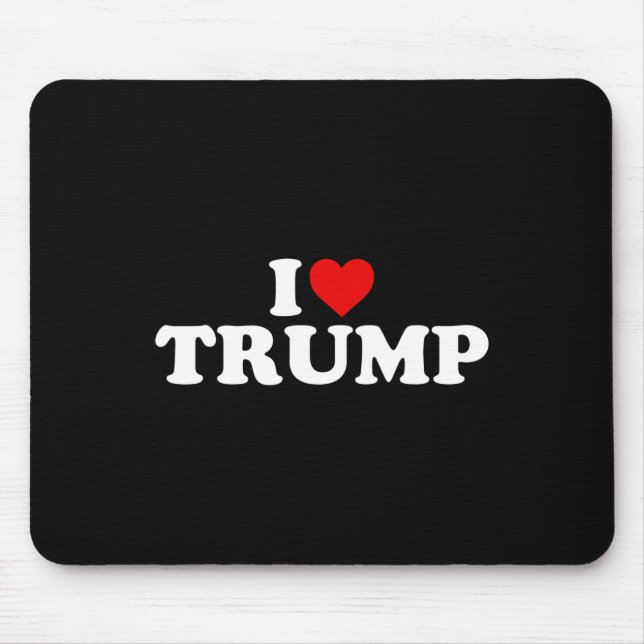 Love Trump - Heart  Mouse Pad (Front)