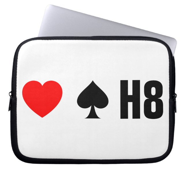 LOVE TRUMPS HATE - <3 <3< H8 LAPTOP SLEEVE (Front)