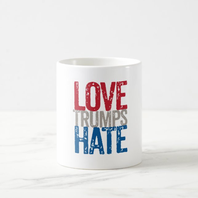 Love Trumps Hate Coffee Mug (Center)