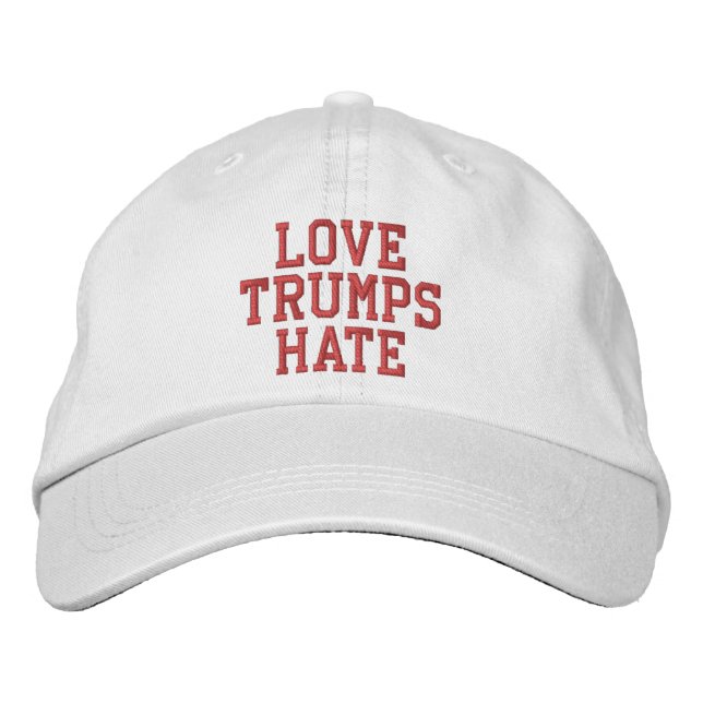 Love Trumps Hate Embroidered Hat (Front)