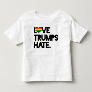 Love Trumps Hate Toddler T-Shirt
